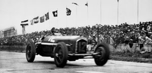 Nurburgring, Germany. 28 July 1935. Tazio Nuvolari (Alfa Romeo Tipo-B P3), 1st position. His greatest victory. Ref-Autocar S65/1578. Published Autocar 2/8/1935. World Copyright - LAT Photographic